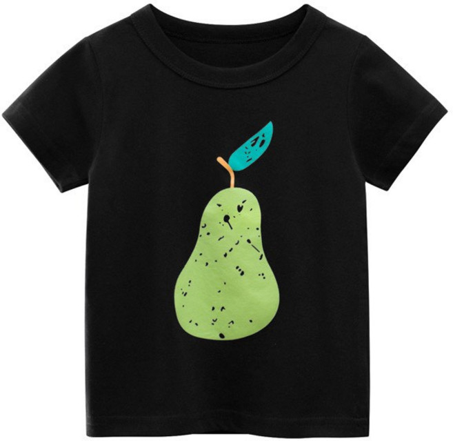 BABYSHARE 2-7歲童裝 水果純棉兒童短袖上衣 中小童T恤 可愛童趣 多款圖案可選