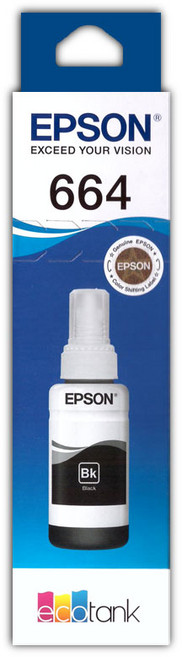 엡손정품잉크 664 T664100 L380 L1300 L565 L485 검정, 1개