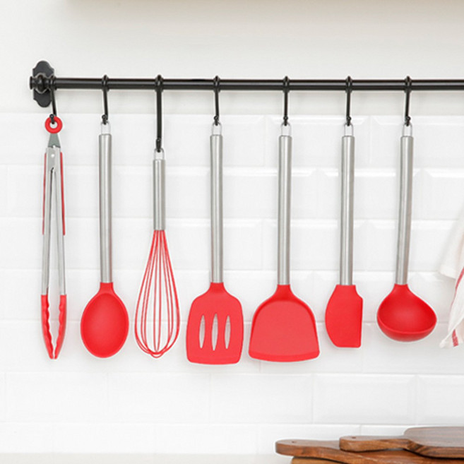 [키친프리] 실용적이고 깔끔한 디자인 친환경재질 키친프리 실리콘 조리도구 7종, 뒤집개, 1개