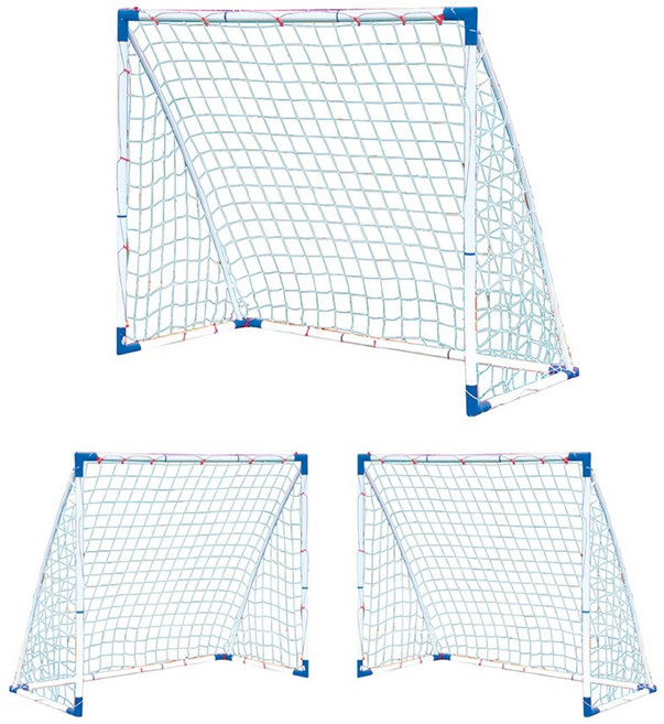 아이워너 미니 대형 2in1 휴대용 축구골대 풋살 어린이 공놀이 골대, 화이트, 1세트