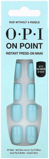 OPI 온 포인트 인스턴트 프레스온 매니큐어 숏 길이 수지 위드아웃 어 패들 27피스 키트 OPI-10505 - 쿠팡