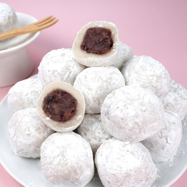 소소락 저당 찹쌀떡 1kg (50g 20개입) 국내산 찹쌀 개별포장., 1박스