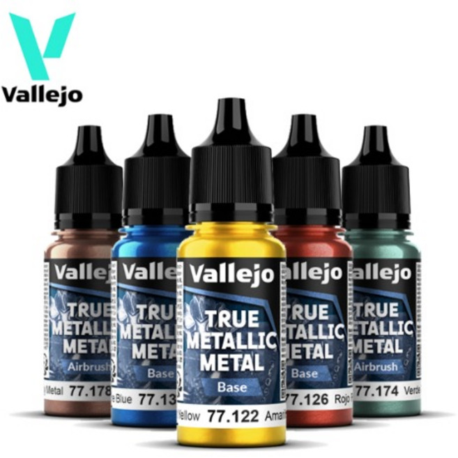 바예호 아크릴 도료 트루 메탈릭 메탈 시리즈 17ml 건담 프라모델 피규어 도색용, 14_[L]Dusken Green_77114