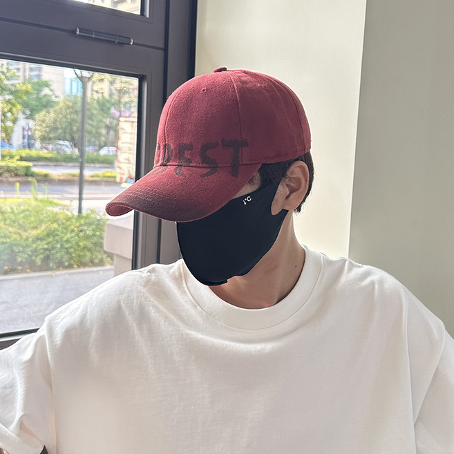 THE BEST 남성 빅사이즈 빅 레터링 볼캡 야구모자 대두모자 얼굴소멸핏 남자 여자 커플모자 65cm이상 오버핏