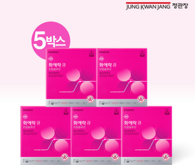 정관장 화애락 큐 토탈솔루션 갱년기 홍삼 5박스(10주분), 5박스, 14회분