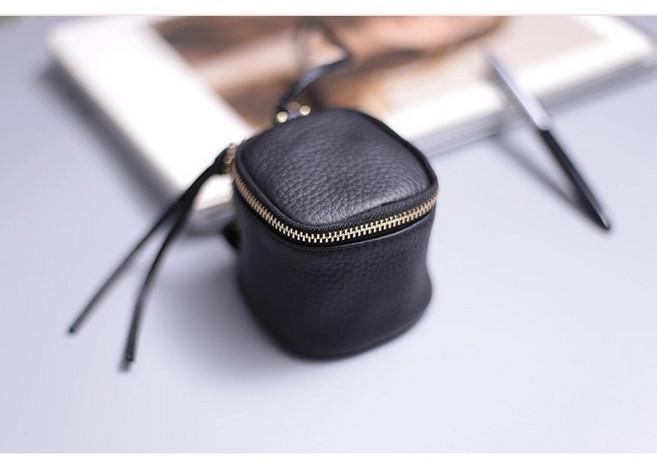 메미니 가죽 화장품 파우치 휴대용 립스틱 가방