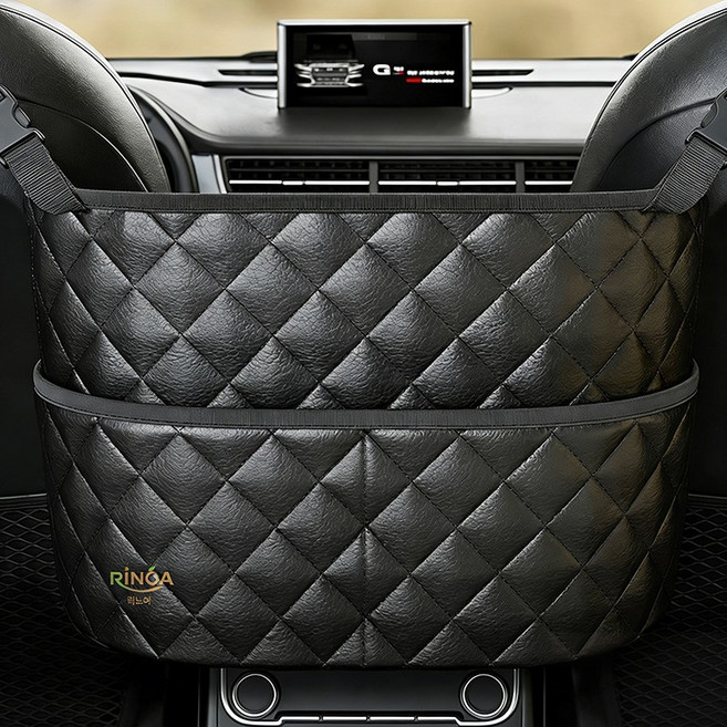 리노아 센터콘솔 정리함 차량용 멀티 수납함 운전석과 조수석 사이 수납정리함, 블랙, 1개