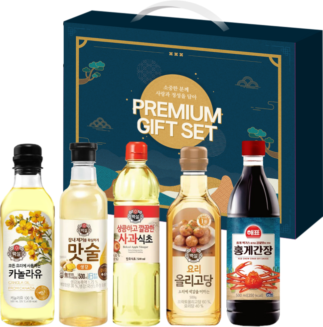 백설 정성5호 식용유 설 명절 기름선물세트, 1세트