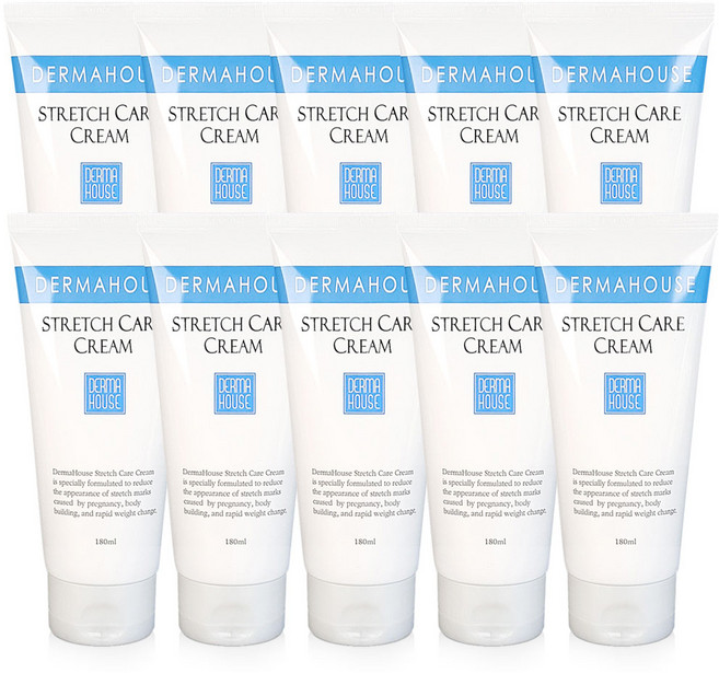 더마하우스 스트레치 케어 크림 180ml x 10개_임산부 일반인 청소년기, 10개