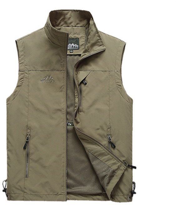 GSTUFF 남성 캠핑 등산 낚시 빅포켓 작업복 조끼