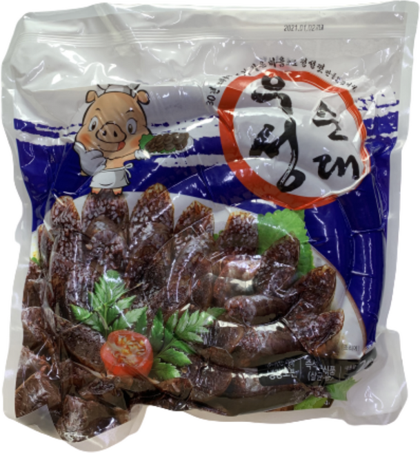 우성 찰순대 2kg 1개 ( 쫀듯하고 고소한 찰순대)