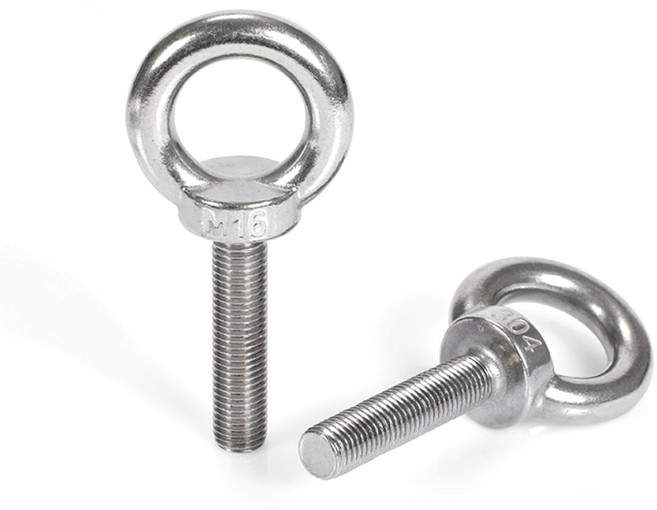 스텐 아이볼트 앙카 콘크리트 체결 스크류 스테인리스 와이어 로프 연결 원형 고리 볼트, M8x35, 1개