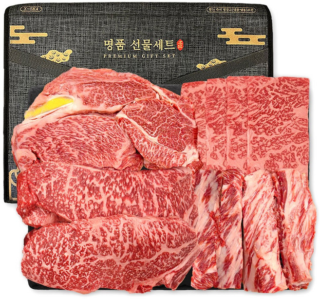 푸드지 마장동 최고급 한우 1++ 투쁠 선물세트 1호, 1세트