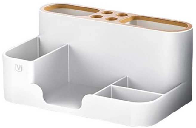 오르벤 데스크오거나이저 연필꽂이, 1개, 화이트