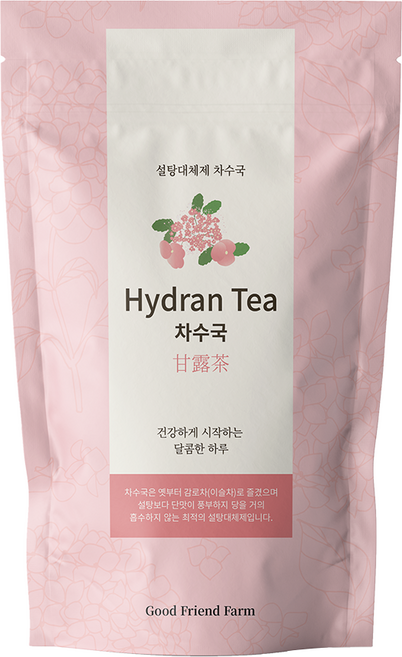 [하이드렌티] 차수국 설탕대체제 천연감미료 (감로차 이슬차) 차수국차 티백 맑고 깨끗한 달달한 맛, 1개, 1.차수국차 티백 지퍼팩 16g