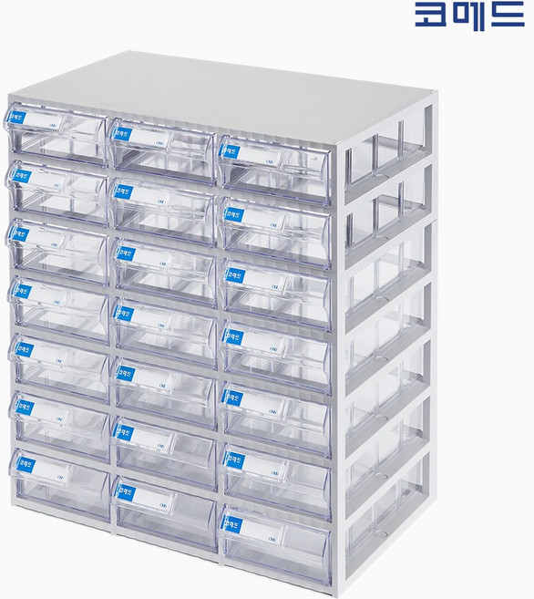 코메드 CMD-500-7 멀티박스 21칸 투명서랍장
