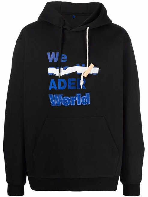 아더에러 슬로건 프린트 후디