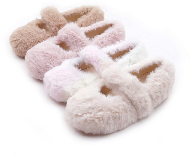 라스텔라 솜사탕 털구두 여아슈즈 겨울신발