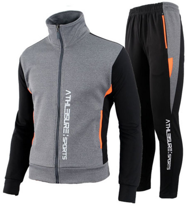 카베리 남성용 배색 트레이닝 상하의 세트