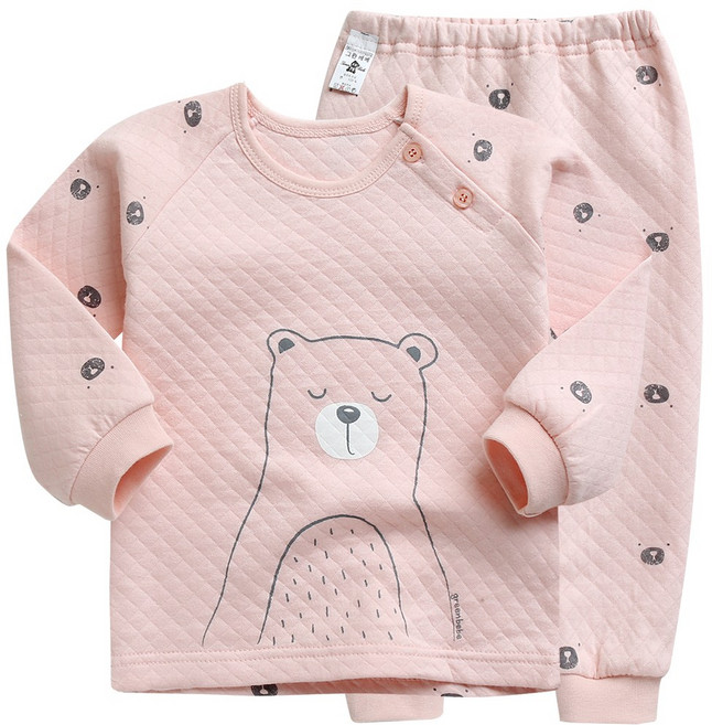 그린베베 영유아 겨울용 곰탱이 보온내의