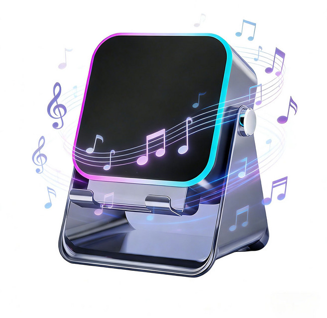 5-In-1 Wireless Induction Bluetooth Speaker 5-in-1 무선 인덕션 블루투스 스피커, Gray