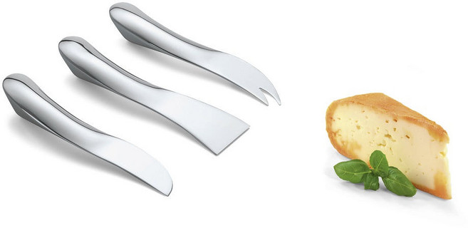 [필리피] 웨이브 치즈 나이프 선물 세트, 1개, 없음