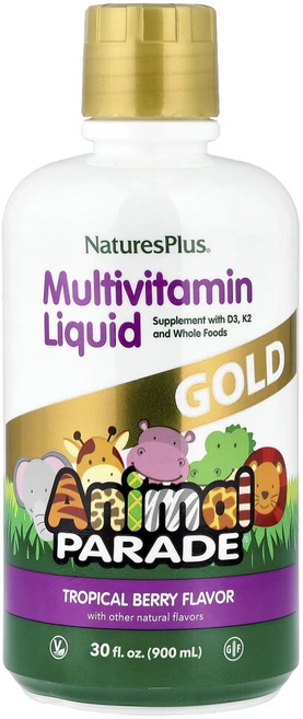 네이쳐스플러스 소스오브라이프 애니멀퍼레이드 골드 리퀴드 트로피컬 베리 887.10ml 30fl oz, 1개, 887ml - 쿠팡