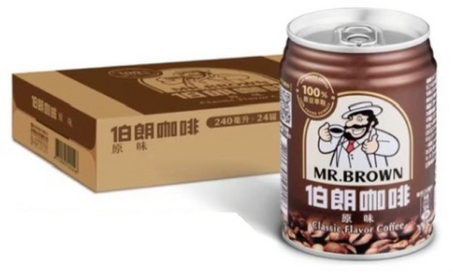 MR.BROWN 伯朗咖啡 原味 經典風味咖啡, 24個, 240ml
