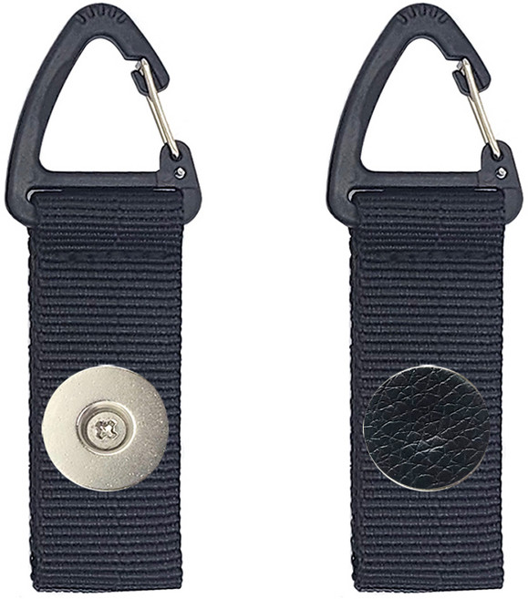 인씨네 배달대행 오토바이 하이셀 심플 자석 조끼고리 딱판 찍판 카라비너 휴대폰 홀더 범퍼케이스 거치대, 상세페이지 참조, 블랙