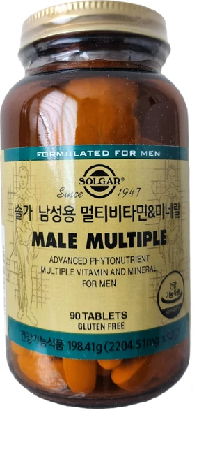 솔가 남성용 멀티비타민&미네랄 + 쇼핑백, 90정, 1개 - 쿠팡