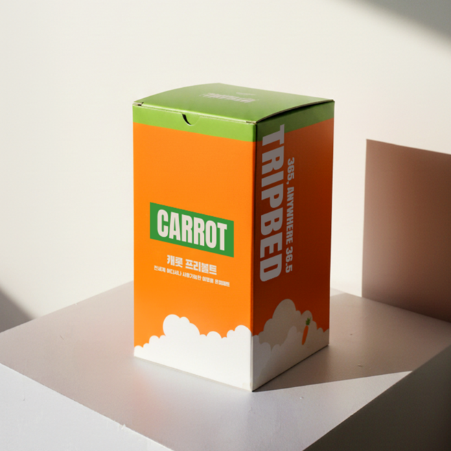 트립베드 여행용 전기매트 1인용 카본매트 미니, 캐롯 프리볼트