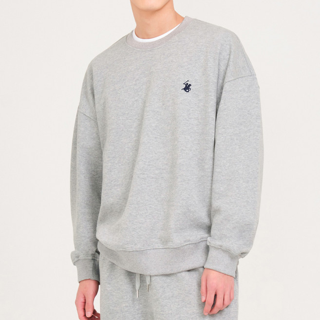 비버리힐즈폴로클럽 남여공용 소프트 세미 오버핏 데일리 맨투맨 티셔츠(4컬러) EPL8T00