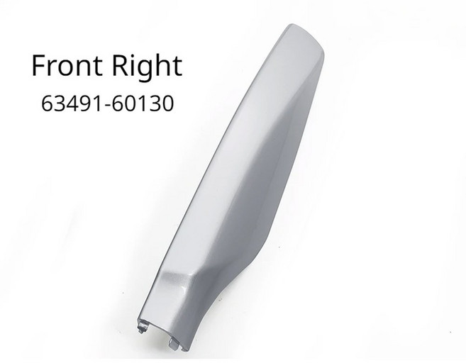 FJ150 2010 LC150 지붕 프라도 소포 자동차 랜드 도요타 호환 150 랙 2018 액세서리 수하물 크루저 뚜껑, 1개, Front Right Silver