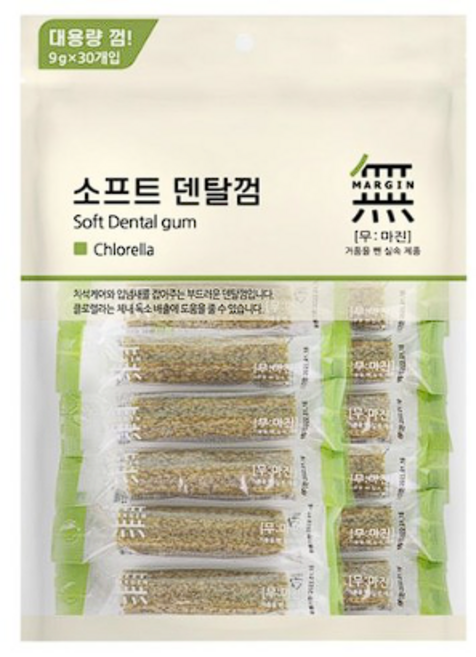 무마진 강아지 소프트 덴탈껌 30p, 클로렐라, 270g, 2개