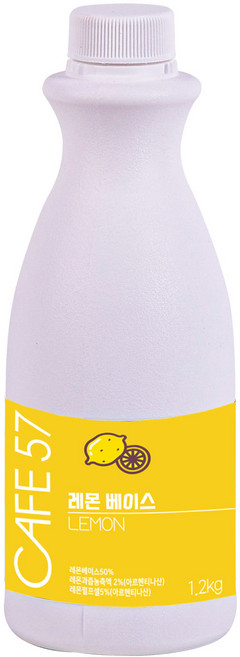 카페57 상온 레몬 베이스, 1.2kg, 1개