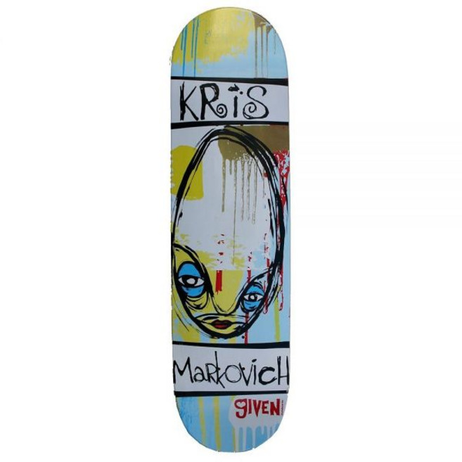 Given Paint Markovich 스케이트보드 데크 (20.3cm(8.0인치)) 139916, Given Paint Markovich 스케이트보드 데