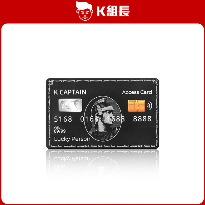 K組長 電子鎖感應卡 磁扣, 黑色, 1個
