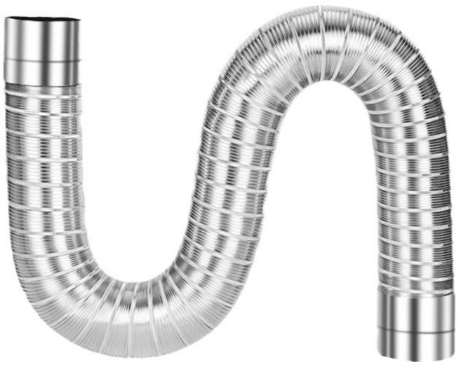 파파스 화목난로 60mm 보일러 자바라연통 50cm~140cm, 자바라연통(50cm~140cm)