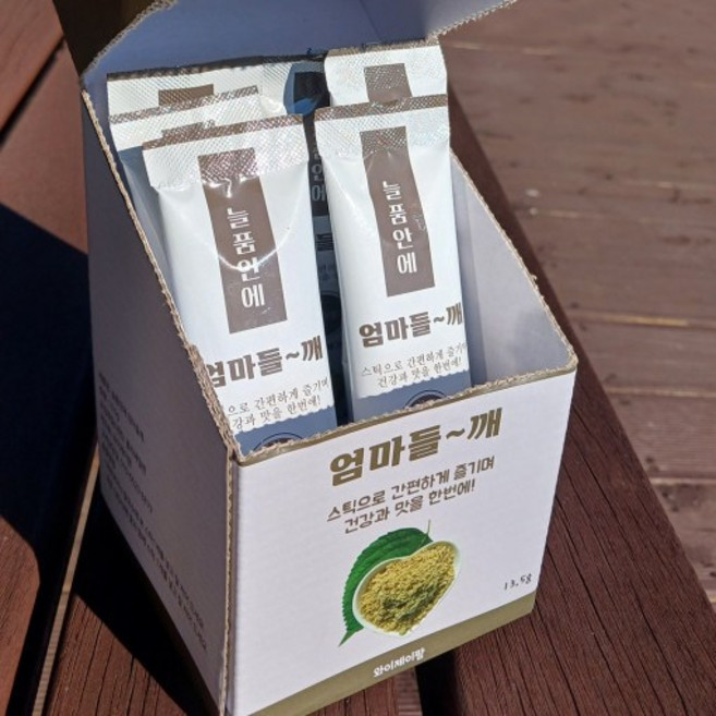 [선물]늘품안에 엄마 들깨가루 스틱 (13.5g) 박피들깨 [원산지:국산(경상북도 경산시)]설날 2/12일배송마감, 10개, 13.5g