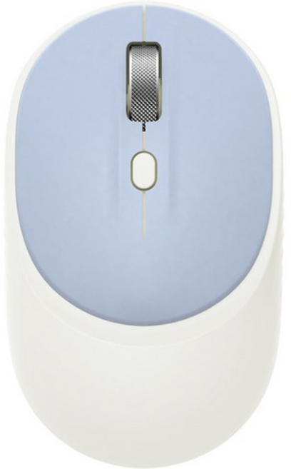 앱코 MELLO 멀티 페어링 무소음 무선 마우스, 크림 블루