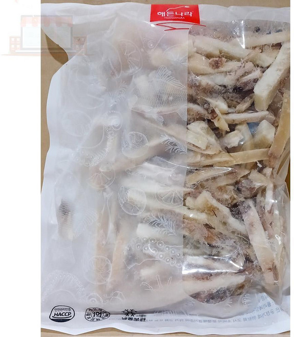 오징어채 냉동껍질 900G X5 큐브, 단일옵션