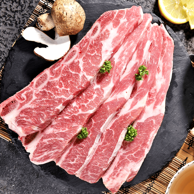 (내일츨고) 미트컷 소 LA 눈 꽃갈비 곡물 등급 (호주산) 5kg, 5개, 1kg