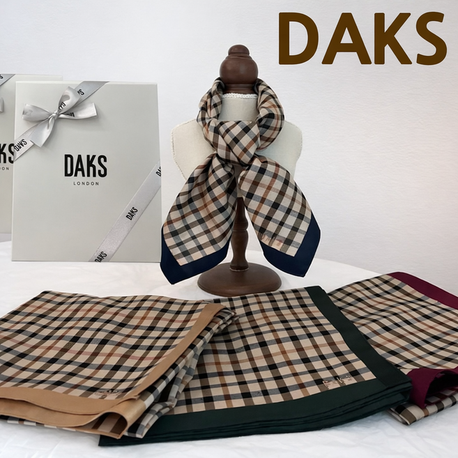 [선물포장+쇼핑백동봉] 닥스 면 100% 손수건 겸 스카프