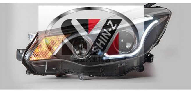 SUBARU XV 15-16 款 LED 光柱 導管 雙魚眼 R8 大燈 頭燈, 1個