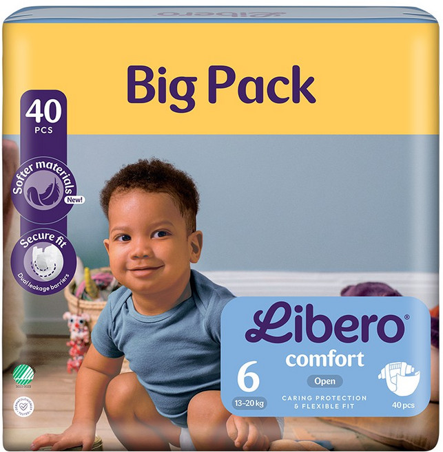 리베로 기저귀 컴포트 밴드형, 40매, 6단계