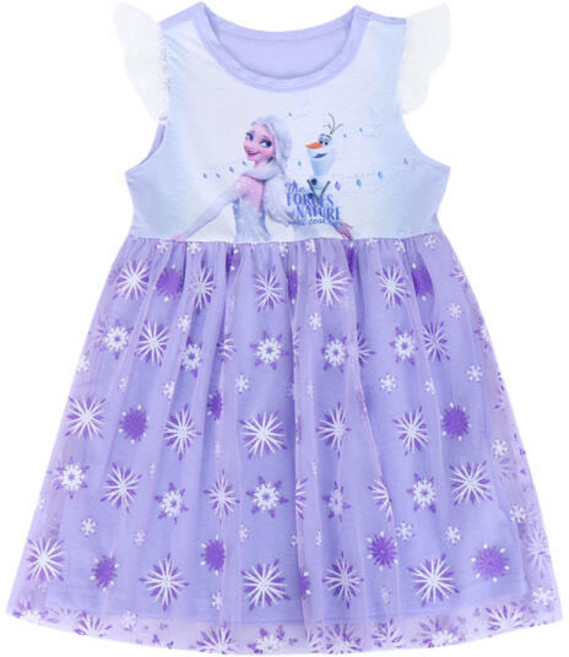 아트박스/프리미에팜 겨울왕국2 여아 웨드 5부 레이스 원피스