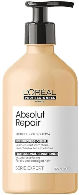 L'Oréal Professionnel Paris Absolut Repair 컨디셔너 - 건조하고 손상된 모발을 위한 영양 단백질 트리트먼트 손상 복구 및 모발 광택 제공, 500ml, 1개 - 쿠팡