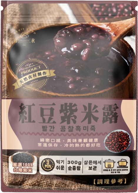 和秋 紅豆紫米露, 1個, 和秋 紅豆紫米露300g, 300g