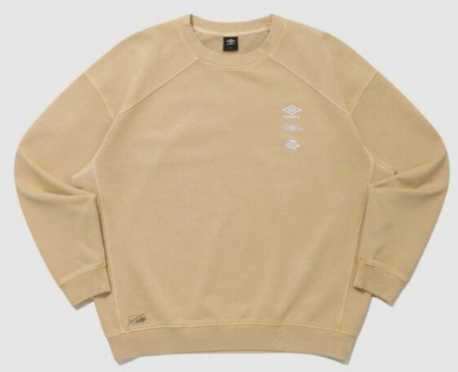 [엄브로] 긴팔티 PQA UQ121CFS11-SND 웨이파인더 가먼트다잉 맨투맨 / SAND