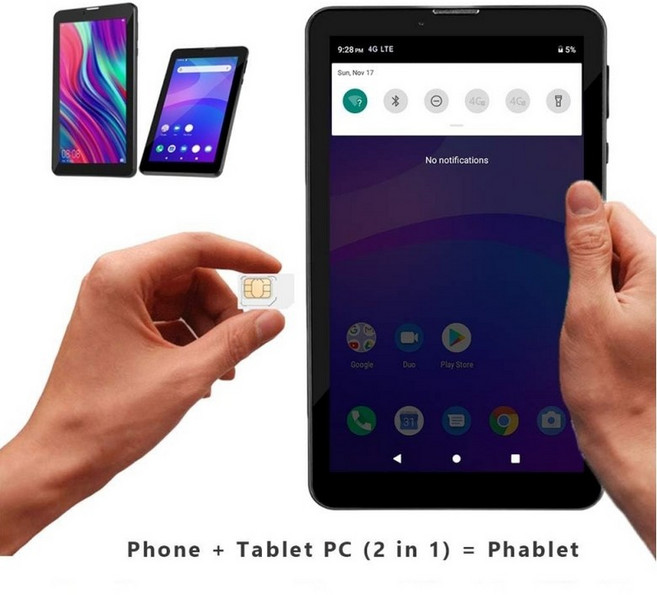 최신 GPS 7 인치 717QW DDR 1GB RAM 16GB ROM 안드로이드 11 전화 통화 3G 인터넷 태블릿 PC SC7731 듀얼 카메라 WIFI 2 x SIM 카드, [04] Add 16G Card, [01] 검정색